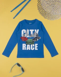 Prenatal Magliette E Camicie-T-Shirt Bimbo "City Race” Blu