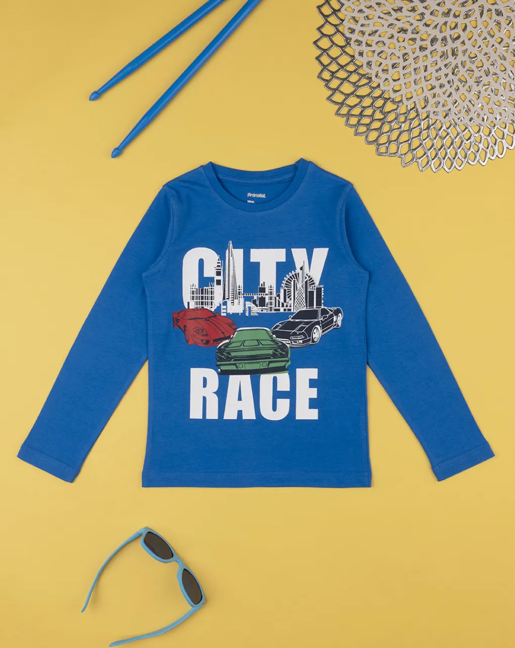 Prenatal Magliette E Camicie-T-Shirt Bimbo "City Race” Blu