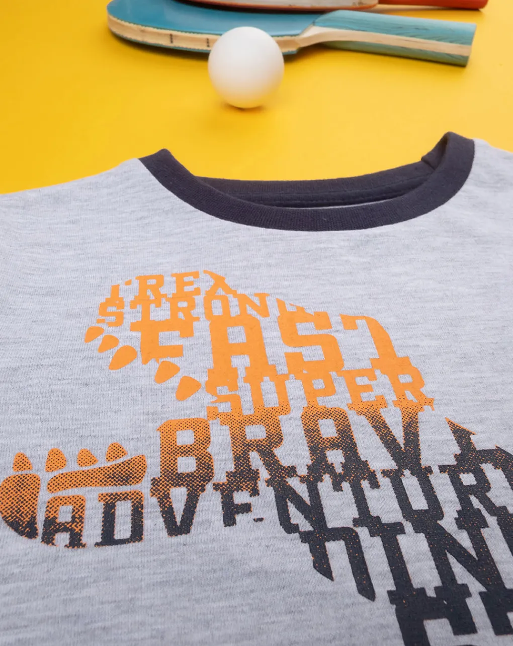 Prenatal Magliette E Camicie-T-Shirt Bimbo Grigia "Dino”