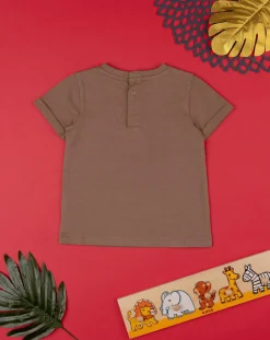 Prenatal Magliette Camicie E Body-T-Shirt Bimbo "Jungle” Marrone