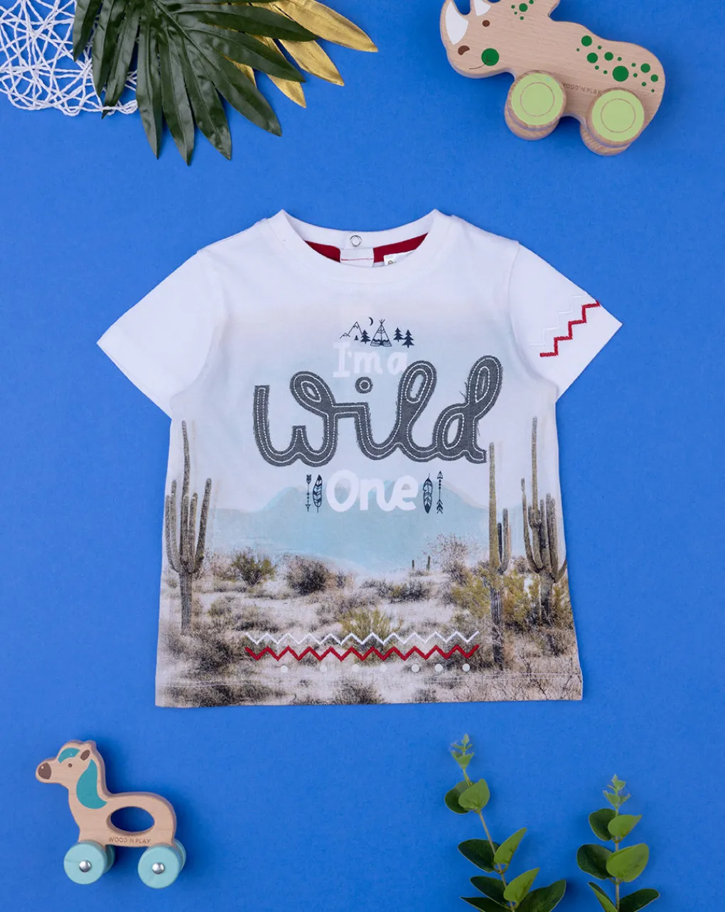 Prenatal Magliette Camicie E Body-T-Shirt Bimbo Maniche Corte "Wilde”