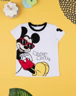 Prenatal Magliette Camicie E Body-T-Shirt Bimbo "Mickey” Bianca