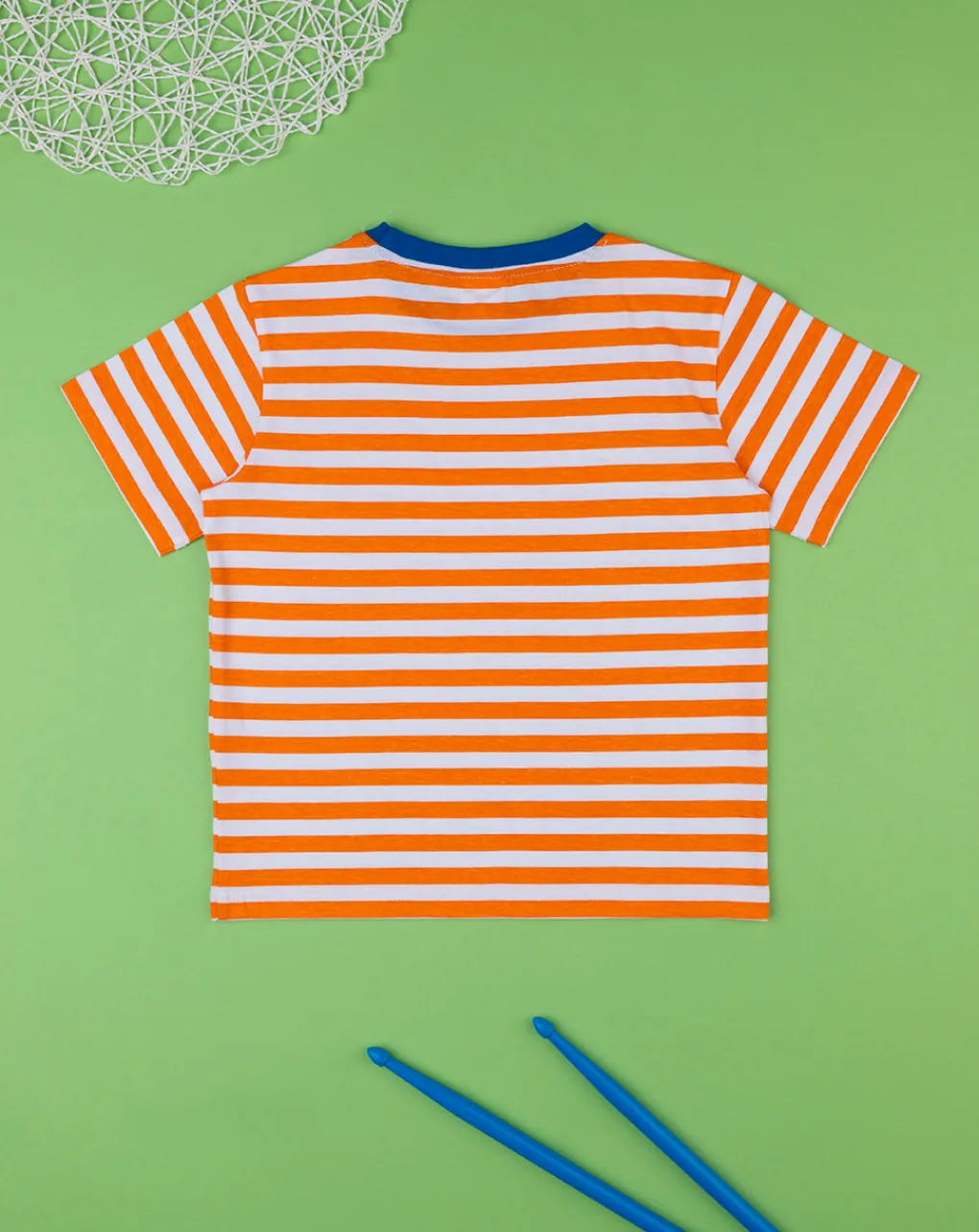 Prenatal Magliette E Camicie-T-Shirt Bimbo Rigata Arancione