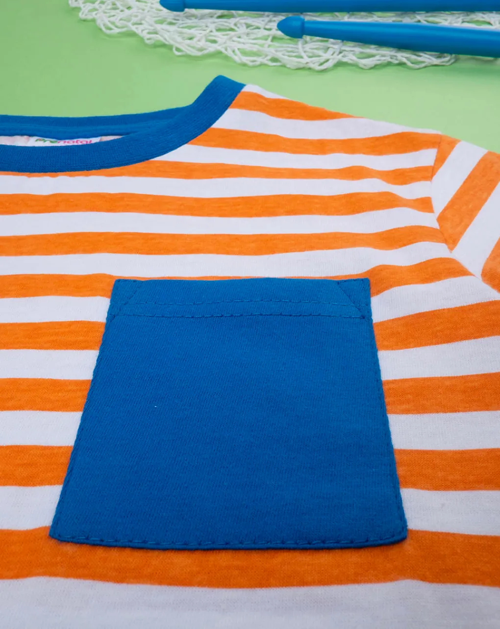 Prenatal Magliette E Camicie-T-Shirt Bimbo Rigata Arancione