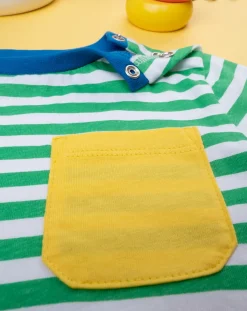 Prenatal Magliette Camicie E Body-T-Shirt Bimbo Rigata Bianco/Verde