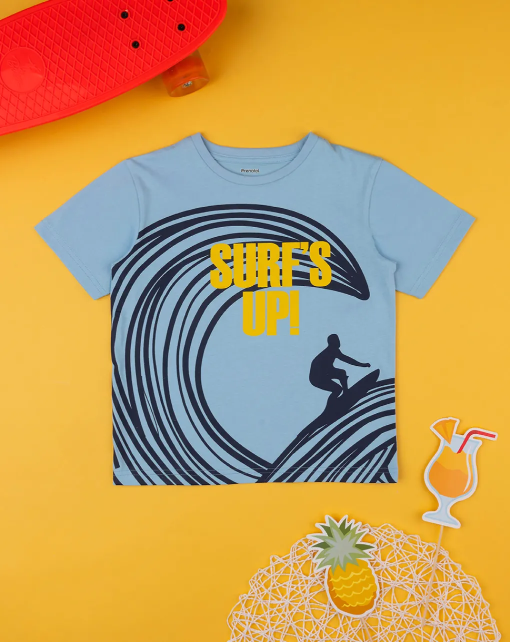Prenatal Magliette E Camicie-T-Shirt Bimbo "Surf Up” Azzurra