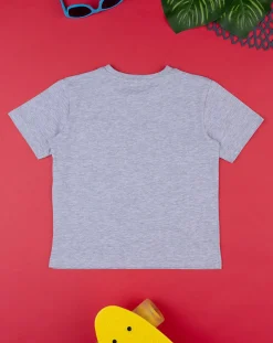 Prenatal Magliette E Camicie-T-Shirt Grigia Maniche Corte Bambino "Good Vibes”