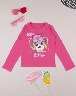Prenatal Magliette E Camicie-T-Shirt Jersey Bimba Rosa