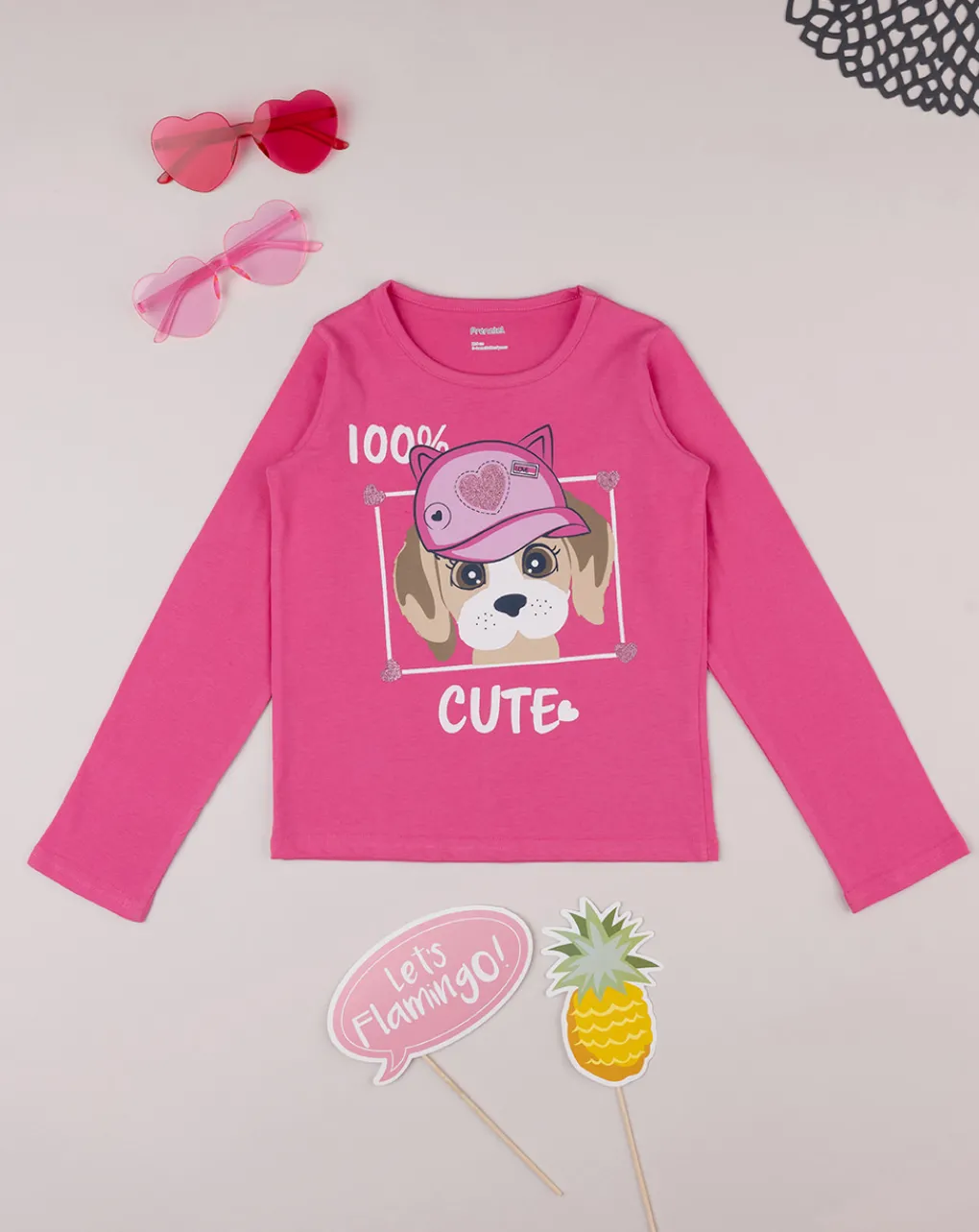 Prenatal Magliette E Camicie-T-Shirt Jersey Bimba Rosa