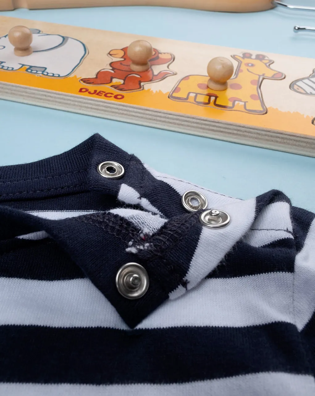 Prenatal Magliette Camicie E Body-T-Shirt Jersey Bimbo Rigata Blu