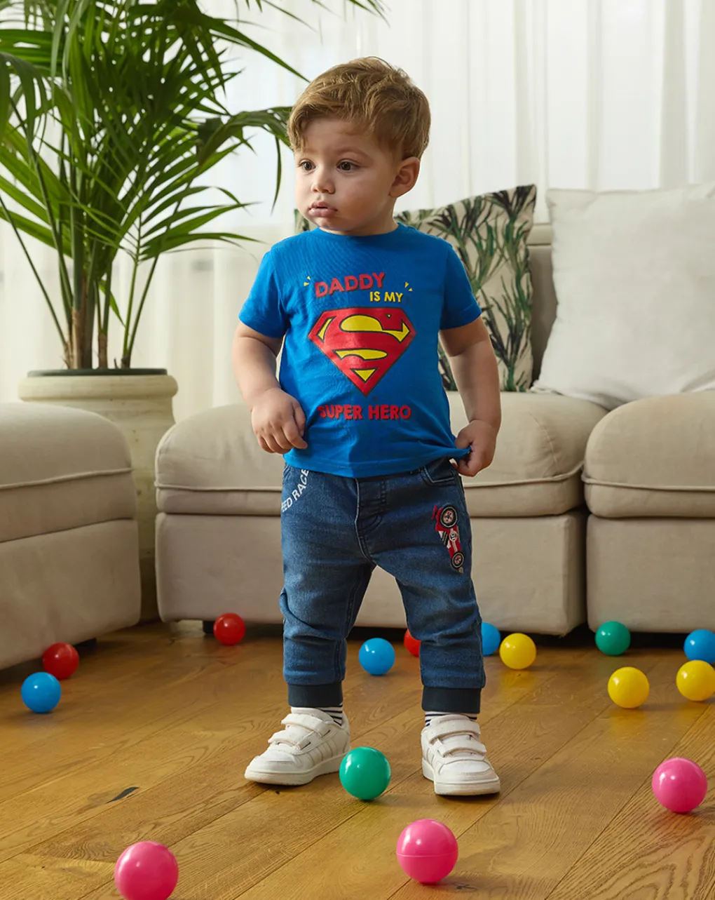 Prenatal Body Intimo E Calze-T-Shirt Jersey Bimbo "Super Hero”