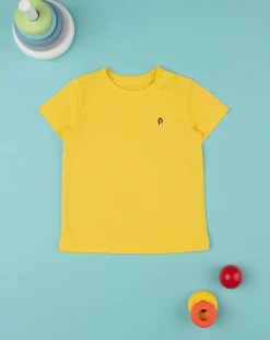 Prenatal Magliette Camicie E Body-T-Shirt Maniche Corte Bimbo Gialla Logo