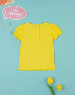 Prenatal Magliette Camicie E Body-T-Shirt Maniche Corte Bimba Gialla