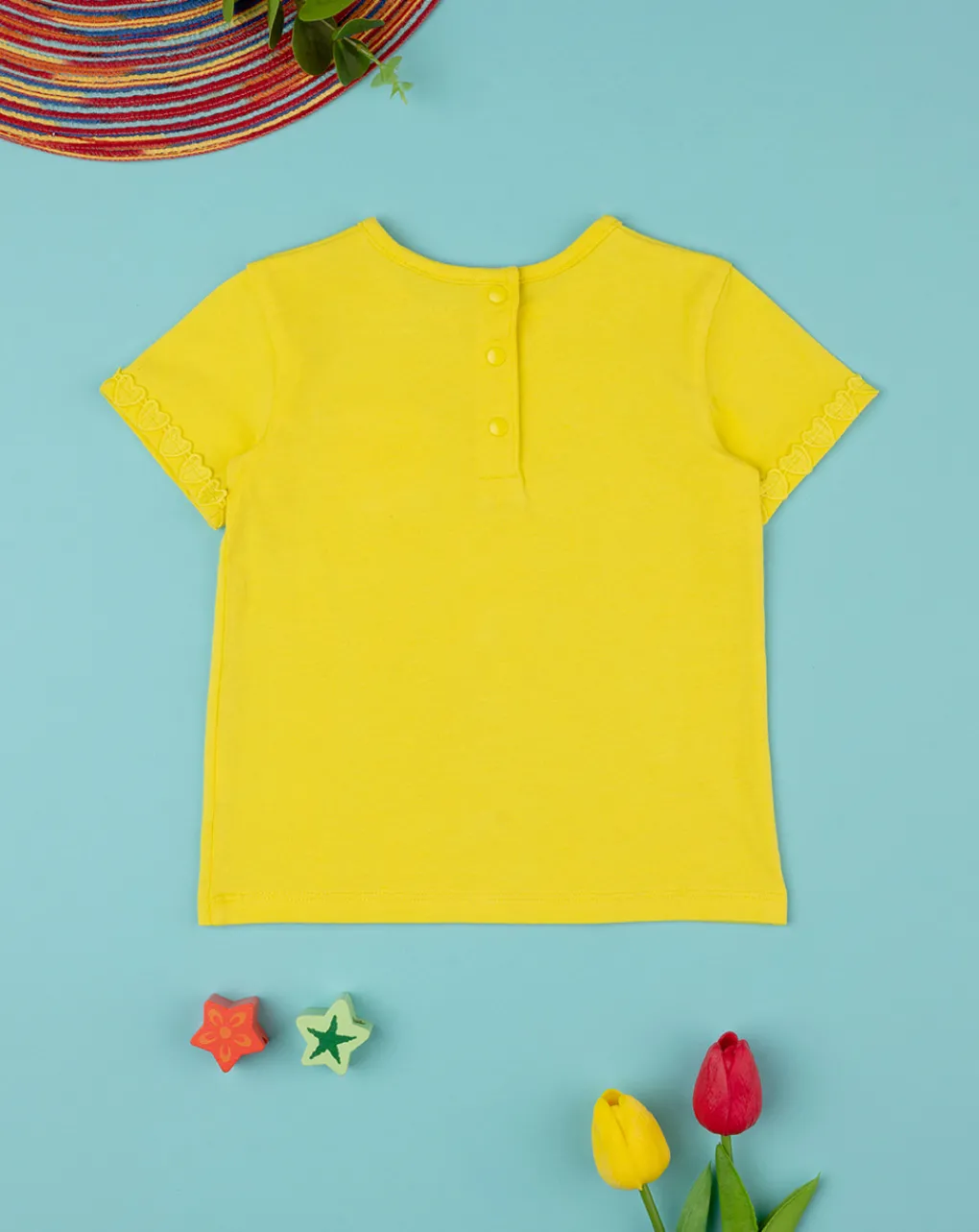 Prenatal Magliette Camicie E Body-T-Shirt Maniche Corte Bimba Gialla