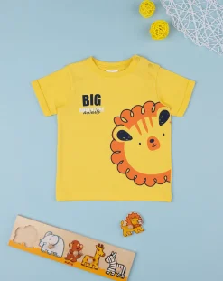 Prenatal Magliette Camicie E Body-T-Shirt Maniche Corte Bimbo "Lion”