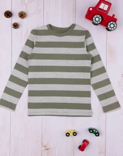 Prenatal Magliette E Camicie-T-Shirt Maniche Lunghe Bambino A Righe
