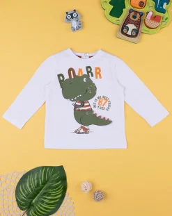 Prenatal Magliette Camicie E Body-T-Shirt Maniche Lunghe Bimbo "Dino”