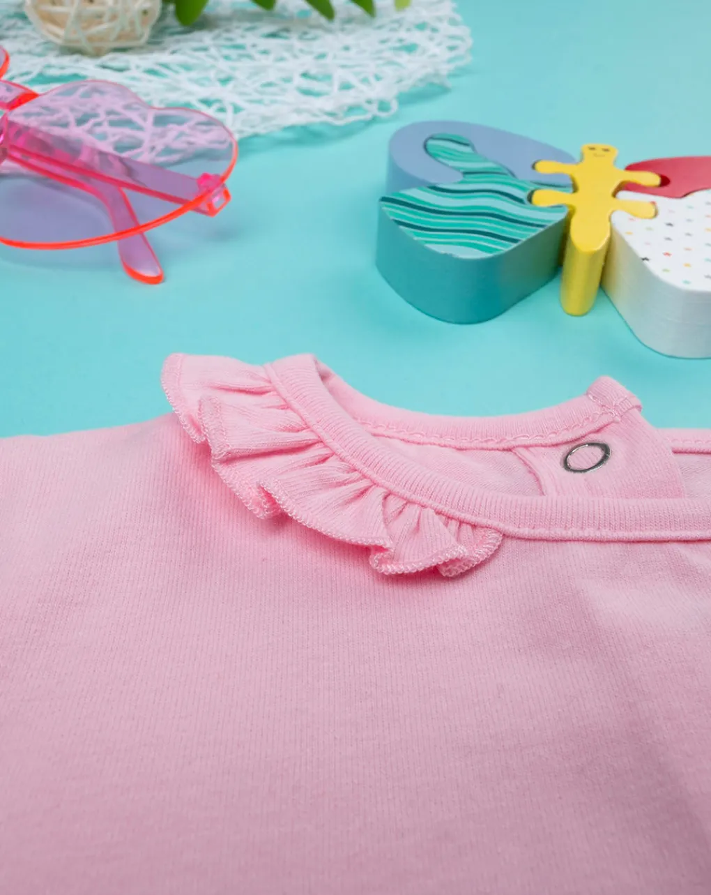 Prenatal Magliette Camicie E Body-T-Shirt Maniche Lunghe Bimba Rosa Oeko-Tex