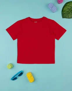 Prenatal Magliette E Camicie-T-Shirt Rossa Bambino Maniche Corte