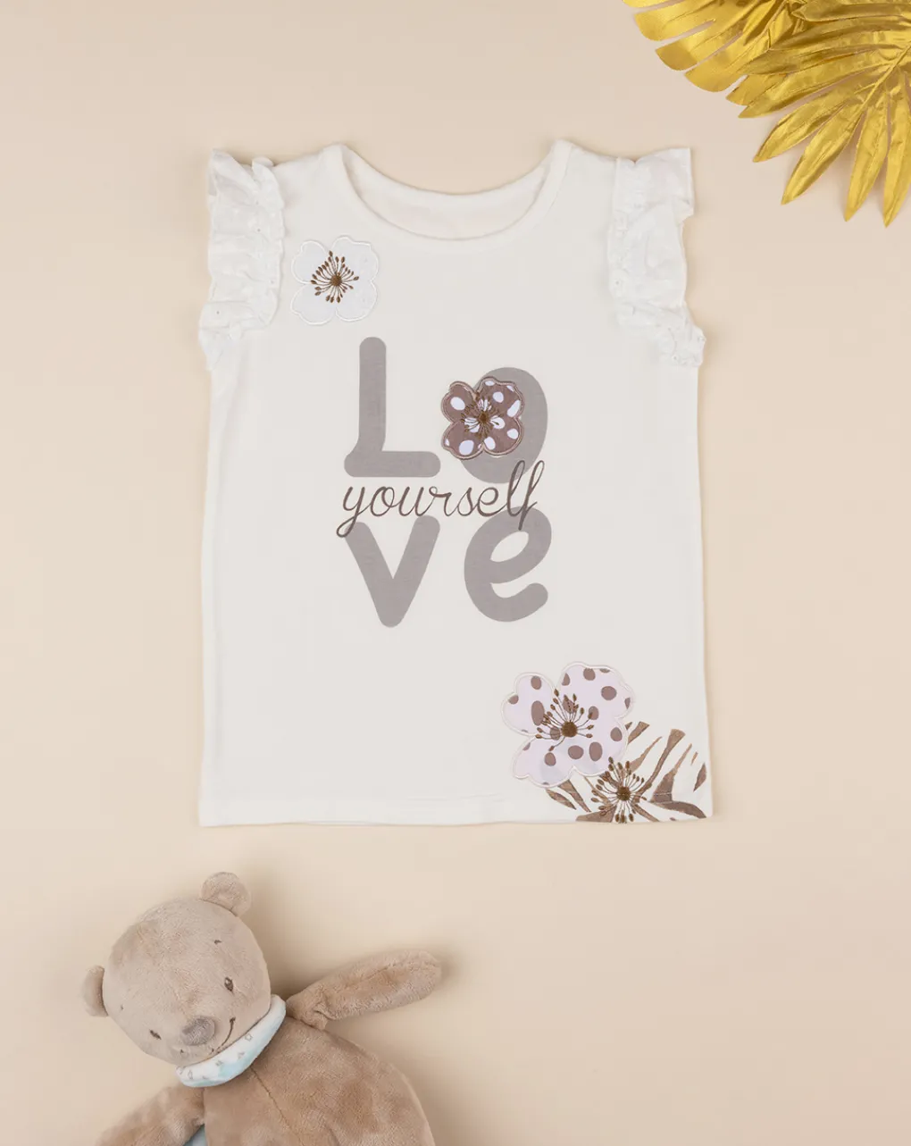 Prenatal Magliette E Camicie-T-Shirt Senza Maniche Bambina Oeko-Tex Animalier