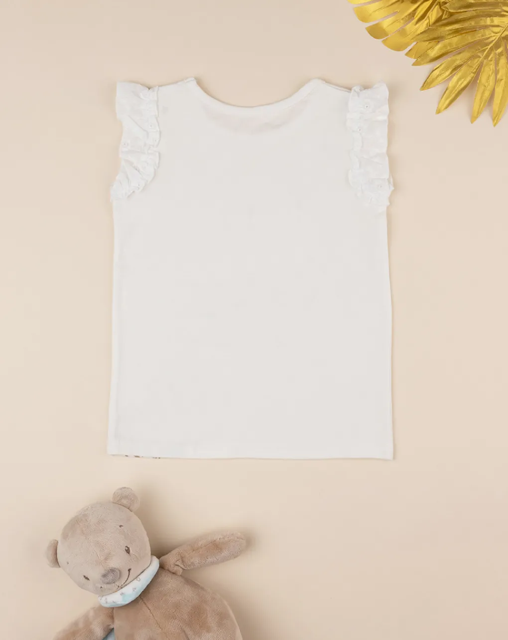 Prenatal Magliette E Camicie-T-Shirt Senza Maniche Bambina Oeko-Tex Animalier