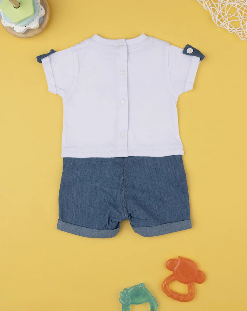 Prenatal Abiti Completi E Tutine-Tutina Bicolor Denim Bimbo