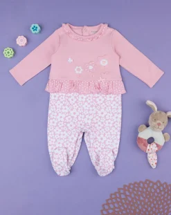 Prenatal Abiti Completi E Tutine-Tutina Bimba Bicolor Rosa/Panna