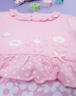 Prenatal Abiti Completi E Tutine-Tutina Bimba Bicolor Rosa/Panna