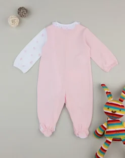 Prenatal Abiti Completi E Tutine-Tutina Bimba Jersey Panna/Rosa