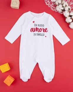 Prenatal Abiti Completi E Tutine-Tutina Bimbo Bianca "Amore”