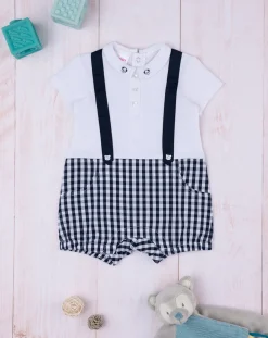 Prenatal Abiti Completi E Tutine-Tutina Bimbo Bicolor Bianco/Blu