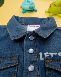 Prenatal Abiti Completi E Tutine-Tutina Bimbo Chambray Denim