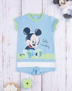 Prenatal Abiti Completi E Tutine-Tutina Jersey Bimbo "Hello Mickey” Azzurra