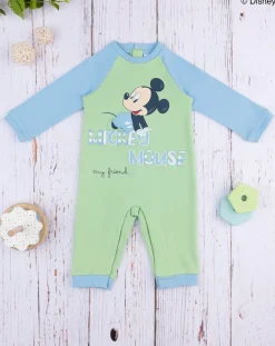 Prenatal Abiti Completi E Tutine-Tutina Jersey Bimbo "Mickey Mouse” Azzurra