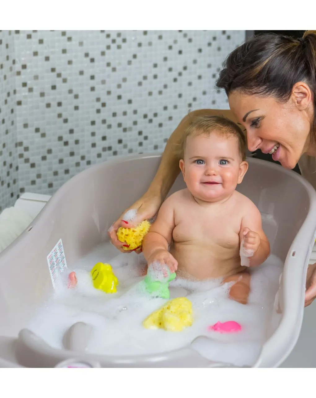 Okbaby Vaschette E Accessori-Vasca Onda Bianca 0-12 Mesi - Ok Baby