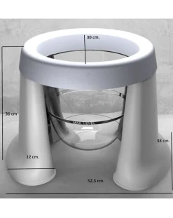 TUB OF THE WORD Vaschette E Accessori-Vaschetta Pieghevole Salvaspazio Bianca - Softtub