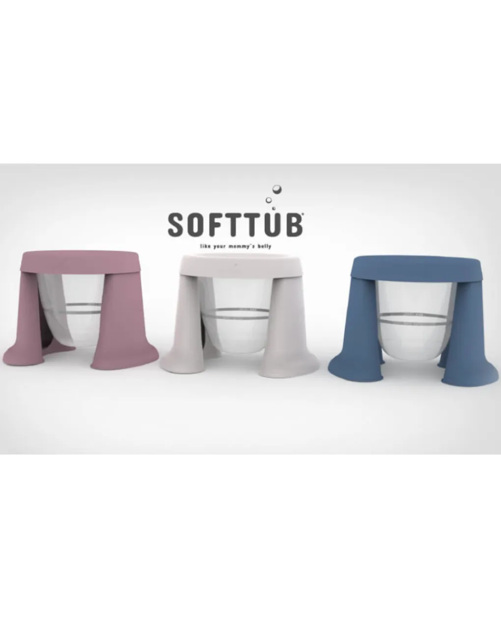 TUB OF THE WORD Vaschette E Accessori-Vaschetta Pieghevole Salvaspazio Bianca - Softtub