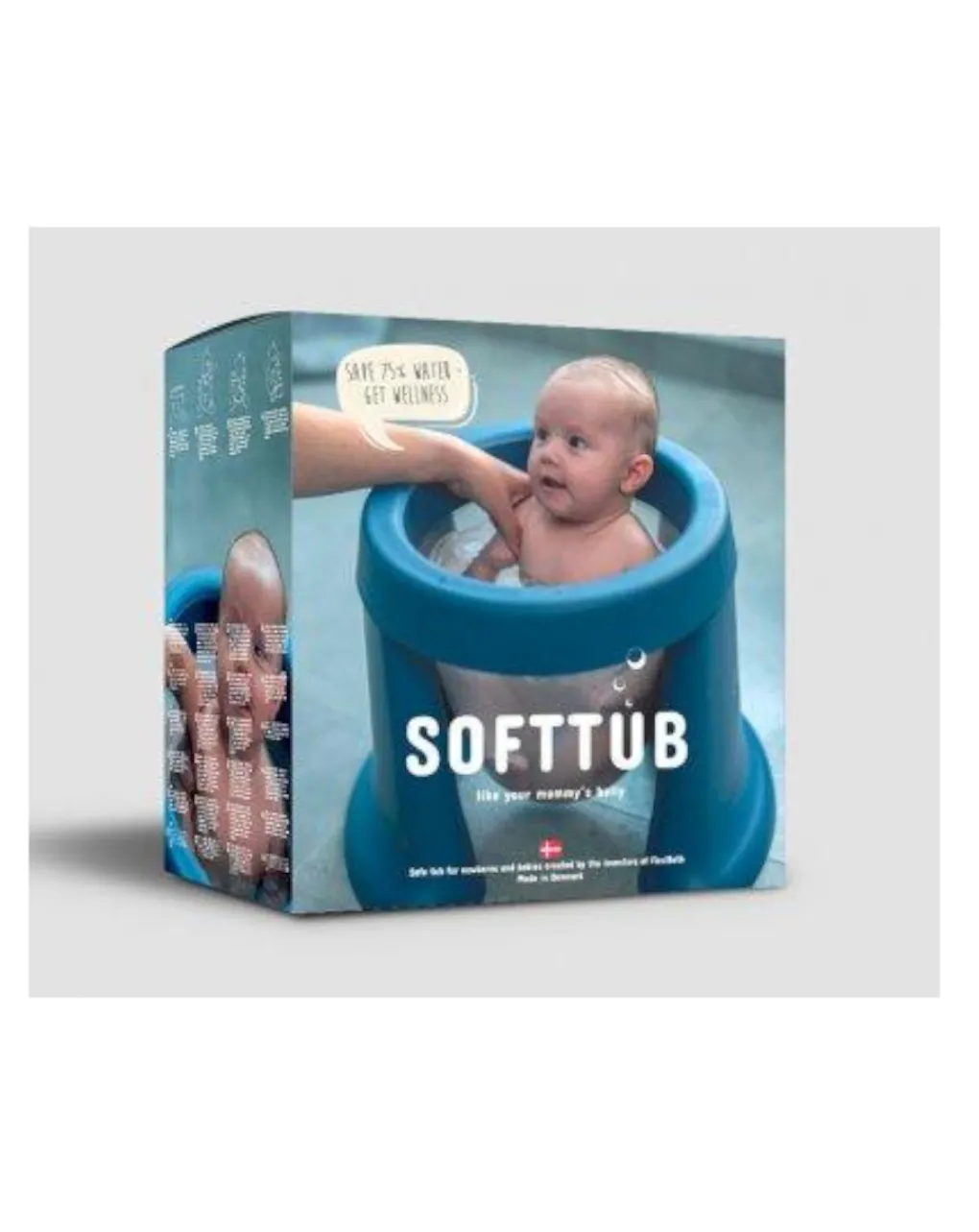 TUB OF THE WORD Vaschette E Accessori-Vaschetta Pieghevole Salvaspazio Bianca - Softtub