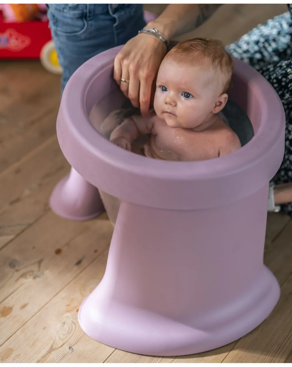 TUB OF THE WORD Vaschette E Accessori-Vaschetta Pieghevole Salvaspazio Rosa - Softtub