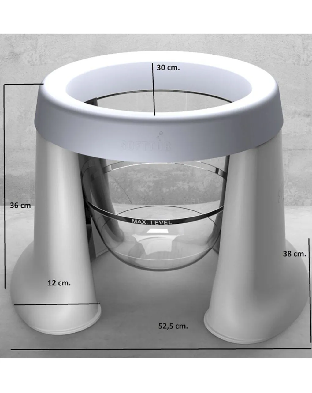 TUB OF THE WORD Vaschette E Accessori-Vaschetta Pieghevole Salvaspazio Rosa - Softtub