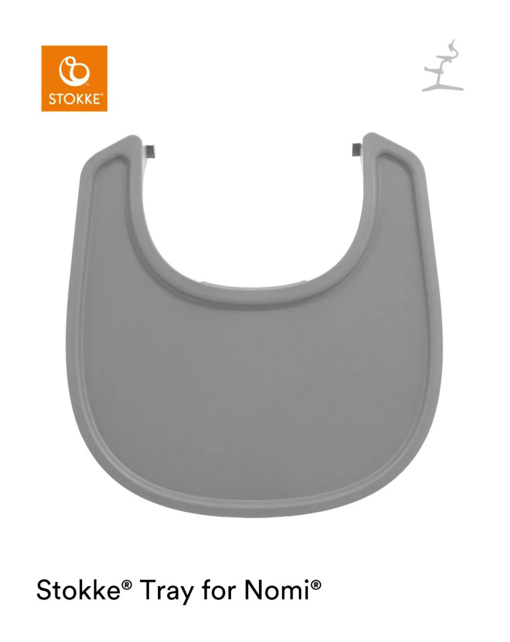 Stokke Accessori Seggioloni-Vassoio Grey ? Per Nomi? -
