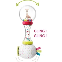 SOPHIE LA GIRAFE Giochi Primi Mesi-Vulli - Sonaglio Maracas Morbido