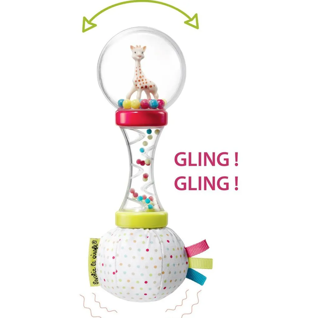 SOPHIE LA GIRAFE Giochi Primi Mesi-Vulli - Sonaglio Maracas Morbido