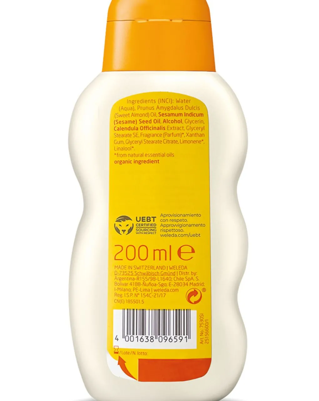 Weleda Saponi E Bagnoschiuma-- Baby Bagno Cremoso Calendula