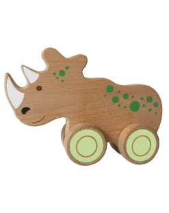 Wood'N'Play Giochi Interattivi E Prescolari-Wood N Play - Animali In Legno Con Ruote