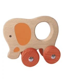 Wood'N'Play Giochi Interattivi E Prescolari-Wood N Play - Animali In Legno Con Ruote