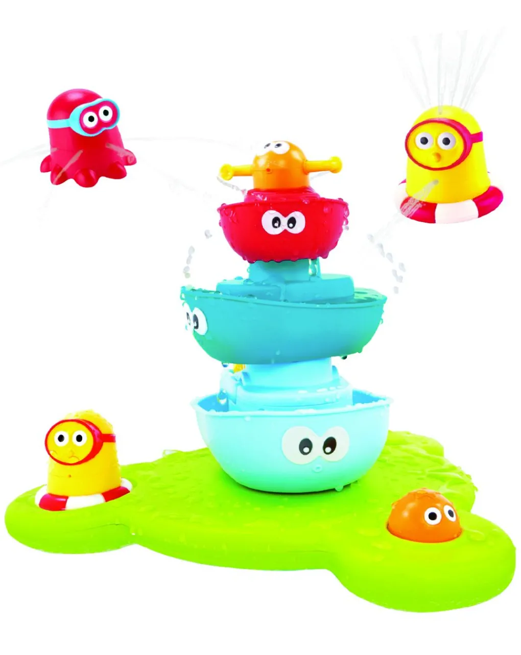 Yookidoo Giochi Primi Mesi-- Stack 'N’ Spray Tub Fountain