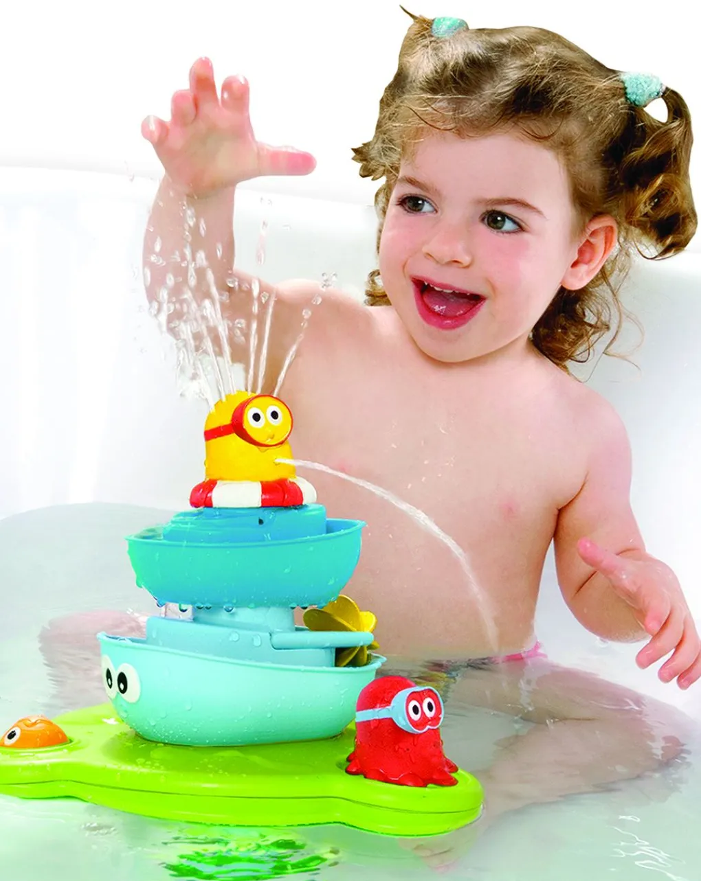 Yookidoo Giochi Primi Mesi-- Stack 'N’ Spray Tub Fountain