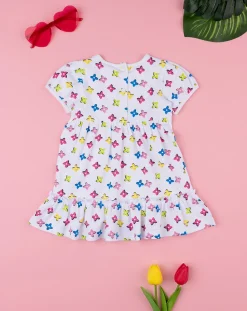 Prenatal Vestiti E Completi-Abito Bimba Fantasia Allover Fiori Colorati