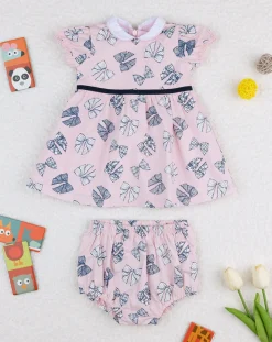 Prenatal Abiti Completi E Tutine-Abito Bimba "Fiocchi” Rosa